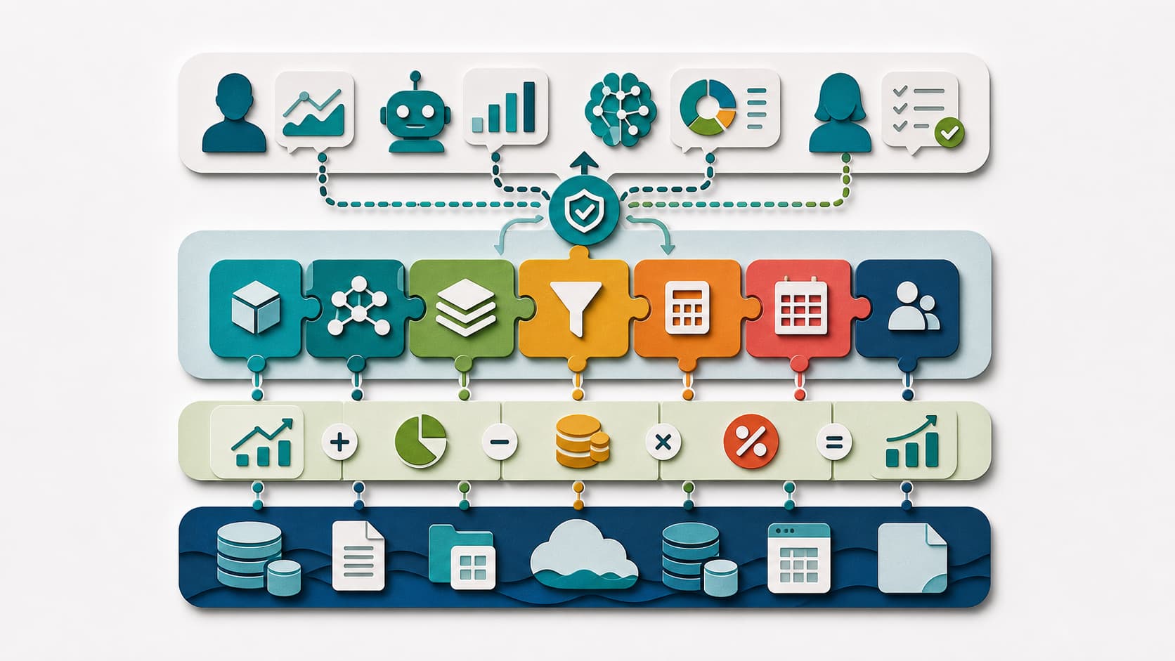 composable semantic modeling architecture map